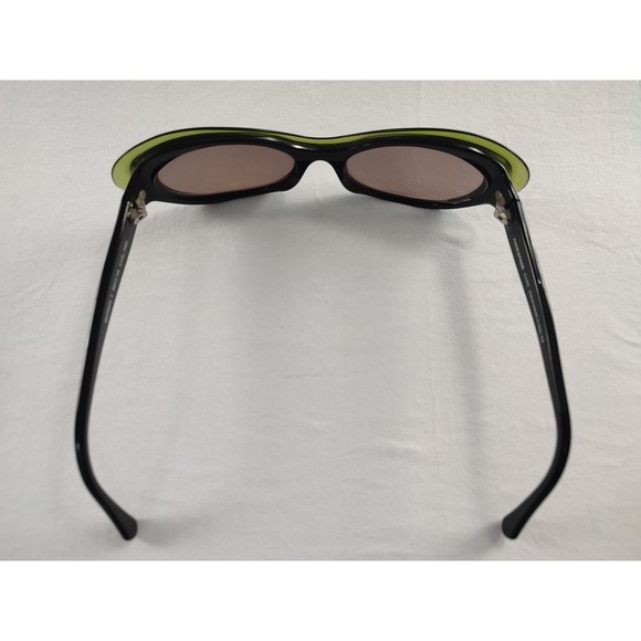 FACE a FACE Paris Monoi 1 700 Black Green FRAMES ONLY Italy Hand Made W/ Case - Picture 5 of 9